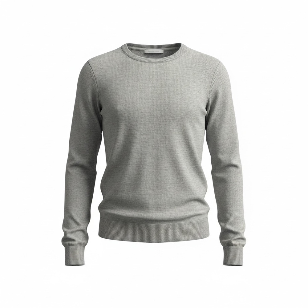 Uniqlo Women's Crew Neck Sweater - Light Gray Size M